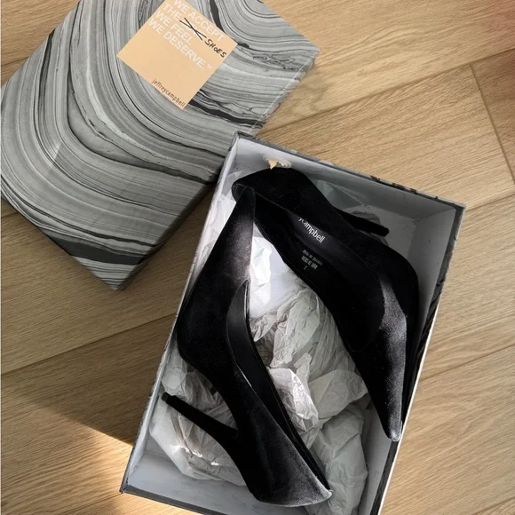 Jeffrey Campbell Black Pointed Heels - Picture 2 of 7